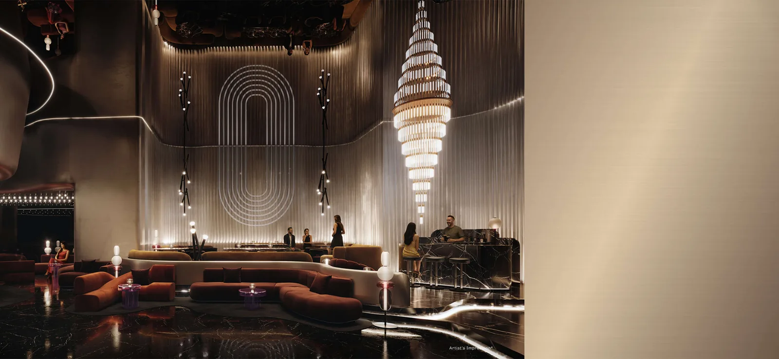 Divine KLCC 360 sky bar interior